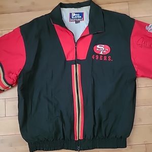 Pro Player Jacket XL 49ers Foot Locker Jeff Garcia AUTOGRAPH